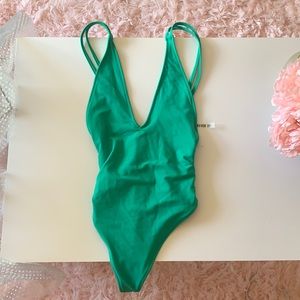 One Piece Green Bikini From Forever 21